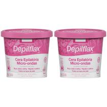 Kit 2 Cera Depilatoria Micro-ondas Rosas Depilflax Buco Axila Virilha Todos Tipos Pele Rapida 100g Kit 2 Cera Depilatoria Micro-ondas Rosas Depilflax Buco Axila Virilha Todos Tipos Pele Rapida 100g