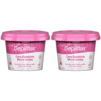Kit 2 Cera Depilatoria Micro-ondas Rosas Depilflax Buco Axila Virilha Todos Tipos Pele Rapida 200g Kit 2 Cera Depilatoria Micro-ondas Rosas Depilflax Buco Axila Virilha Todos Tipos Pele Rapida 200g