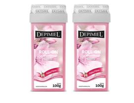 Kit 2 Cera Depilatória Roll On Suave 100g - Depimiel Kit 2 Cera Depilatória Roll On Suave 100g - Depimiel