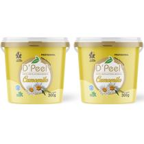 Kit 2 Cera Hidrossolúvel 300g Depilatória Corporal Dpeel.,