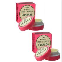 Kit 2 Cera Nutritiva Granado Pink de Cutículas Hidrata Unhas Kit 2 Cera Nutritiva Granado Pink de Cutículas Hidrata Unhas