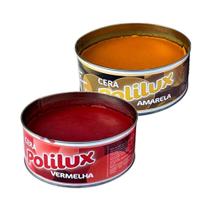 Kit 2 Cera Pastosa Polilux Lata Amarela E Vermelha 400g Kit 2 Cera Pastosa Polilux Lata Amarela E Vermelha 400g