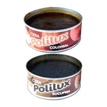 Kit 2 Cera Pastosa Polilux Lata Colonial E Sucupira 400G
