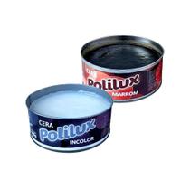 Kit 2 Cera Pastosa Polilux Lata Incolor E Marrom 400G