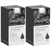 Kit 2 Cera Quente Depilatória Depilação Profissional Negra Depilflax Barra 250g