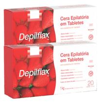 Kit 2 Cera Quente Depilatória Profissional Morango Depilflax Barra 1Kg Grande Kit 2 Cera Quente Depilatória Profissional Morango Depilflax Barra 1Kg Grande