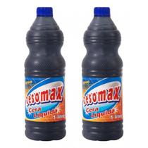 Kit 2 Ceras Líquida Preta Desomax Renova Protege E Da Brilho