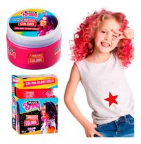 Kit 2 Ceras Para Colorir o Cabelo Rosa e Roxo Makebrinq