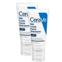 Kit 2 CeraVe Loção Facial Hidratante Pele Normal a Seca 52ml Kit 2 CeraVe Loção Facial Hidratante Pele Normal a Seca 52ml