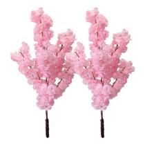 Kit 2 Cerejeiras Cores Flores Rosa Artificial Sem Vaso - Flor de Mentirinha