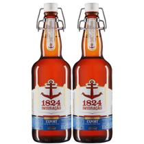 Kit 2 Cerveja Artesanal Imigração 1824 Export 500ml Puro Malte Kit 2 Cerveja Artesanal Imigração 1824 Export 500ml Puro Malte