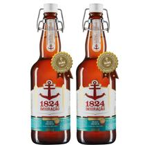 Kit 2 Cerveja Artesanal Imigração 1824 Pilsen Premium 500ml