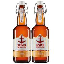 Kit 2 Cerveja Artesenal Imigração 1824 Pilsen 500ml Kit 2 Cerveja Artesenal Imigração 1824 Pilsen 500ml