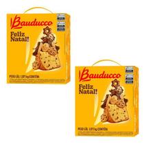 Kit 2 Cesta De Natal Bauducco Pequena 15 Itens Presente