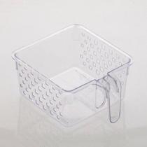 kit 2 Cesta Organizadora Com Alça Para Geladeira Despensa