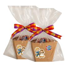 Kit 2 Cestas Cachepot p/2 pessoas Doces Festa Junina Arraiá