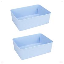 Kit 2 Cesto Multiuso Decorativo ul 19X13,5X6,5Cm Kit 2 Cesto Multiuso Decorativo ul 19X13,5X6,5Cm