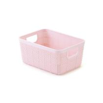 Kit 2 Cesto Multiuso Organizador Rattan 900ml 15cm R.1730