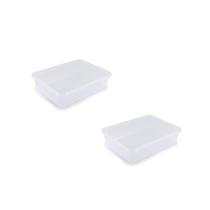 Kit 2 Cesto Organizador Decorativo Multiuso Transparente GG