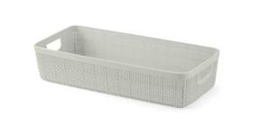 Kit 2 Cesto Organizadore Multiuso Rattan Home 1.7 L Areia Kit 2 Cesto Organizadore Multiuso Rattan Home 1.7 L Areia