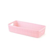Kit 2 Cesto Organizadore Multiuso Rattan Home 1.7 L Rosa Kit 2 Cesto Organizadore Multiuso Rattan Home 1.7 L Rosa