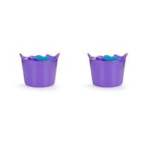 Kit 2 Cestos Balde Flexível C/Alça 15L Roxo -Fersil Kit 2 Cestos Balde Flexível C/Alça 15L Roxo -Fersil