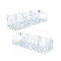 KIT - 2 Cestos com divisórias Branco New Plus - Sa Gondolas KIT - 2 Cestos com divisórias Branco New Plus - Sa Gondolas