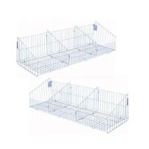 KIT - 2 Cestos com divisórias Branco New Plus - Sa Gondolas KIT - 2 Cestos com divisórias Branco New Plus - Sa Gondolas