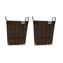 Kit 2 Cestos Multiuso Metal 35x46