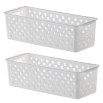 Kit 2 Cestos Organizador Quadratta Gavetas Lavanderia 27x11 Kit 2 Cestos Organizador Quadratta Gavetas Lavanderia 27x11