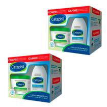 KIT 2 Cetaphil Creme Hidratante 453g + Loção de Limpeza 120ml
