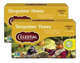kit 2 CHA CELESTIAL SLEEPYTIME HONEY Sabor Mel 20 Sachês 29g