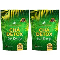 Kit 2 Chá Detox Verde Água Seca Barriga