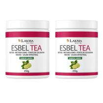 Kit 2 chá em pó esbeltea limao 210gr lakma
