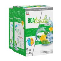 Kit 2 Chá Gelado Chámais Boa Tarde Hortelã Abacaxi 15 Sachês