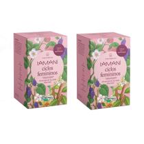 Kit 2 Chá Orgânico Ciclos Femininos Iamaní 20 sachês cada Kit 2 Chá Orgânico Ciclos Femininos Iamaní 20 sachês cada