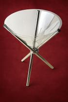 Kit 2 Champanheira Acrílico Tripé Pés Em Alumínio - Luxo e Economia