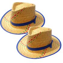 Kit 2 Chapéu Para Festa De São João Dançar Quadrilha Palha