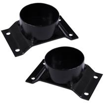 Kit 2 Chapinhas Chapa Elevada com Tubo Fixação Pés Palito Rosca 5/16 Preto (FDL) Kit 2 Chapinhas Chapa Elevada com Tubo Fixação Pés Palito Rosca 5/16 Preto (FDL)