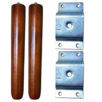 Kit 2 Chapinhas com Pés Palito 25cm Castanho - Mozzelar