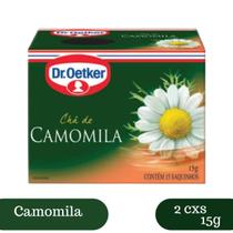 Kit 2 Chás Camomila Dr. Oetker Caixa 15g 15 Unidades