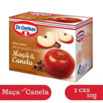 Kit 2 Chás Maçã Canela Dr. Oetker Aromas Frutas Cx 10g