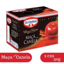 Kit 2 Chás Maçã Com Canela Dr. Oetker Flores E Frutas Cx 30g