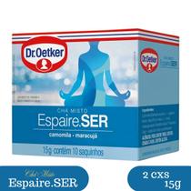 Kit 2 Chás Misto Camomila Maracujá Dr Oetker 15g - 10 Sachês