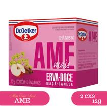 Kit 2 Chás Misto De Erva-doce Maçã Canela Dr Oetker 12g