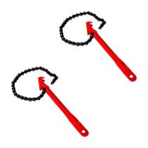 Kit 2 Chave de Corrente Tubos Trocar Sacar Filtro Óleo 12'' Kit 2 Chave de Corrente Tubos Trocar Sacar Filtro Óleo 12''