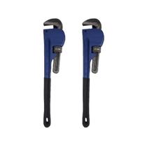 Kit 2 Chave Grifo 18 Polegadas Aço Tipo Americano Tubo 450mm