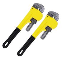 Kit 2 Chave Grifo Para Cano Tubo 10 Polegadas Estilo Heavy Duty Americana Profissional Cabo Isolado Kit 2 Chave Grifo Para Cano Tubo 10 Polegadas Estilo Heavy Duty Americana Profissional Cabo Isolado
