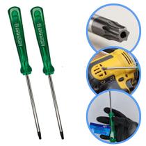 Kit 2 Chave Torx T20 C/ Cabo Imantada Furo Guia Profissional Kit 2 Chave Torx T20 C/ Cabo Imantada Furo Guia Profissional