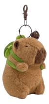 Kit 2 Chaveiro Capivara De Mochila Filó Pelúcia 12 Cm